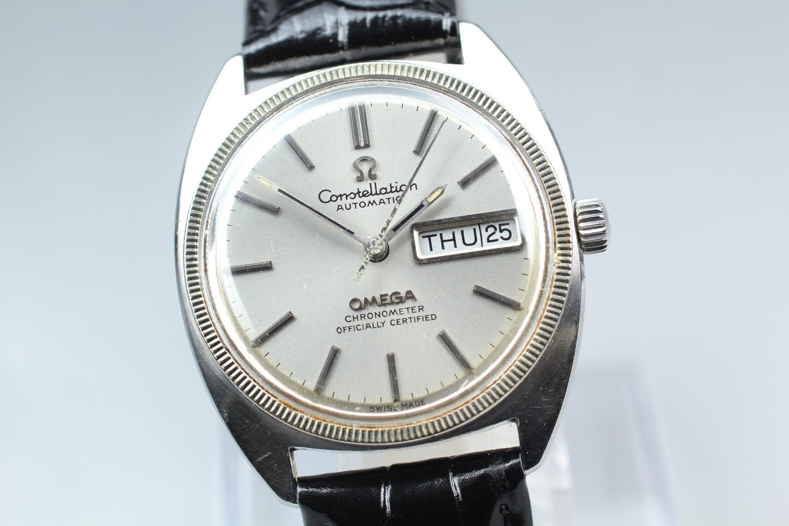1972 Near MINT OMEGA Constellation 35mm 168.029 Automatic Silver Men's Vintage