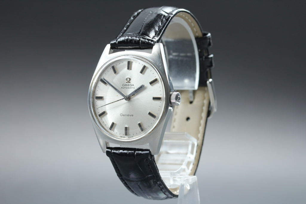 1968 Near MINT OMEGA Geneve 34mm 165.041 Automatic Silver Dial Men's Vintage