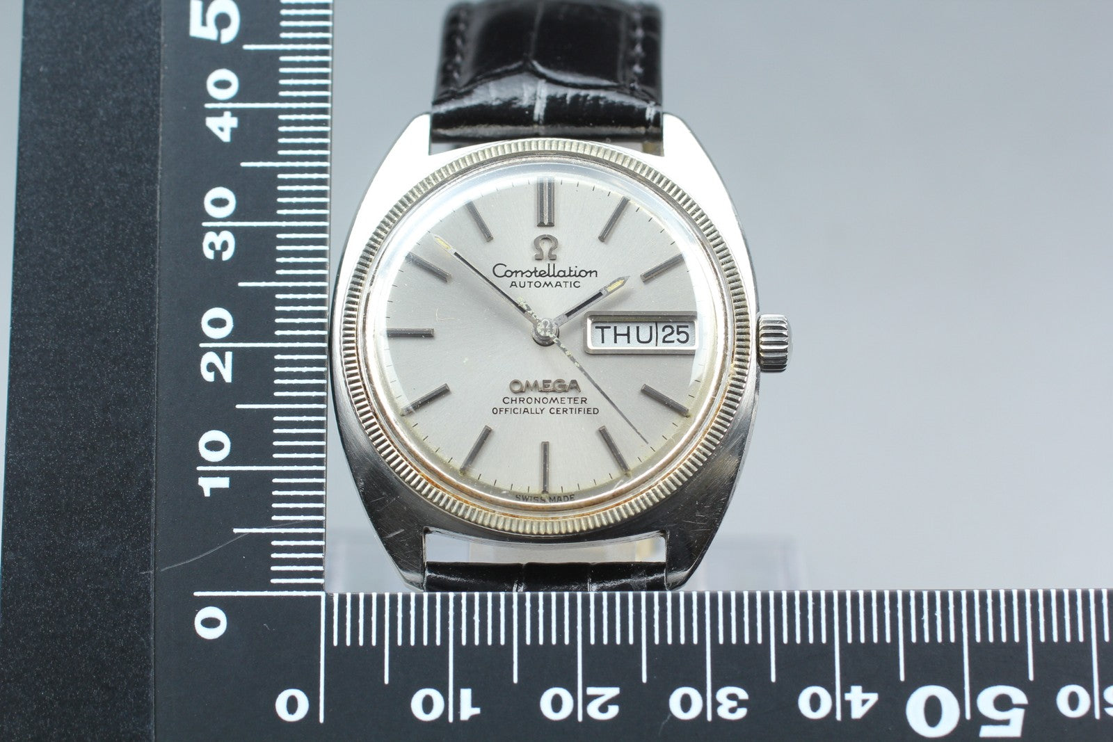 1972 Near MINT OMEGA Constellation 35mm 168.029 Automatic Silver Men's Vintage