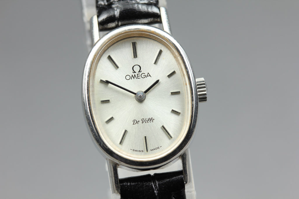 1979 Near MINT OMEGA De Ville 18mm 511.0553 Manual Silver Dial Women's Vintage