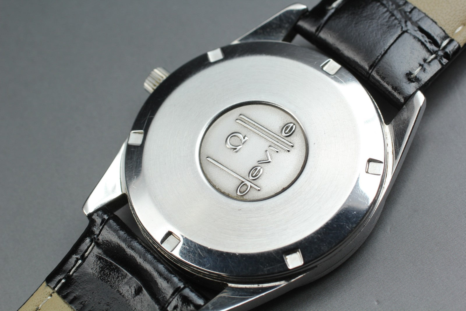 1973 Near MINT OMEGA De Ville 155.0019 34mm Automatic Navy Dial Men's Vintage