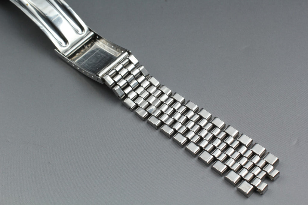 OMEGA Brick Bracelet FF518/1040 19mm Stainless steel Silver Men's Vintage Exc+5