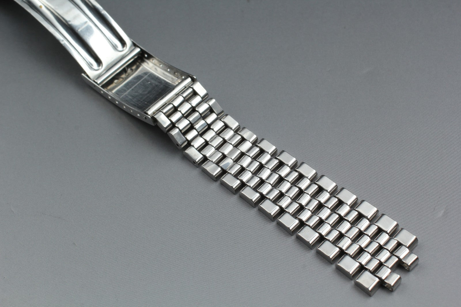OMEGA Brick Bracelet FF518/1040 19mm Stainless steel Silver Men's Vintage Exc+5