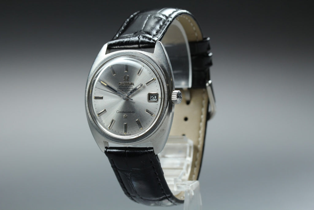 1971 Near MINT OMEGA Constellation 34mm 168.017 Automatic Silver Men's Vintage