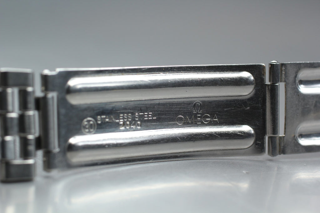 OMEGA Brick Bracelet FF518/1040 19mm Stainless steel Silver Men's Vintage Exc+5