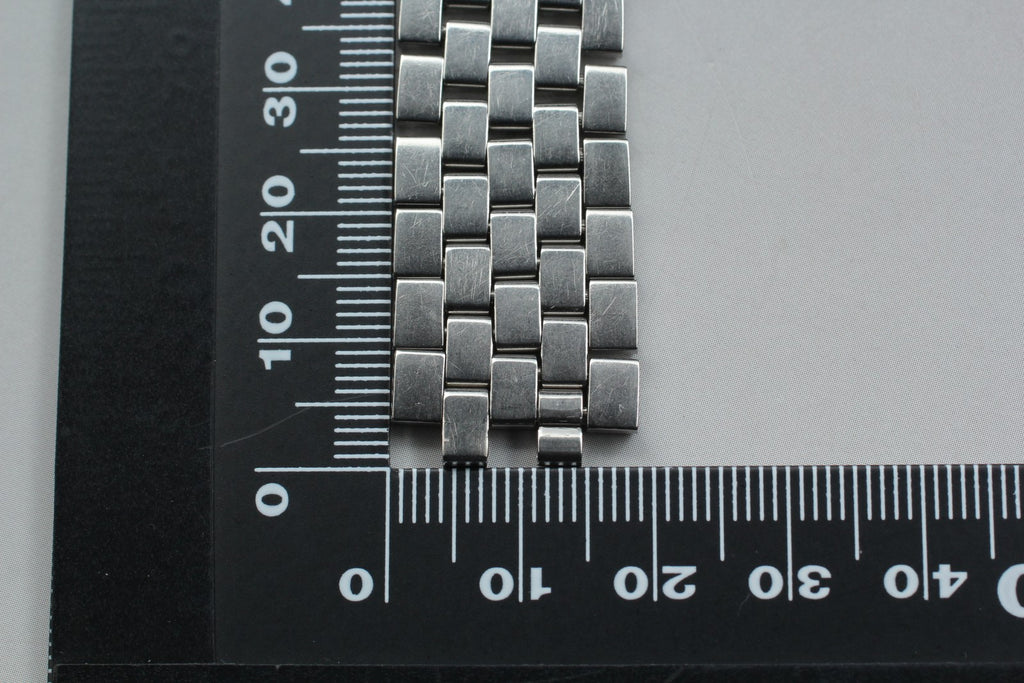 OMEGA Brick Bracelet FF518/1040 19mm Stainless steel Silver Men's Vintage Exc+5