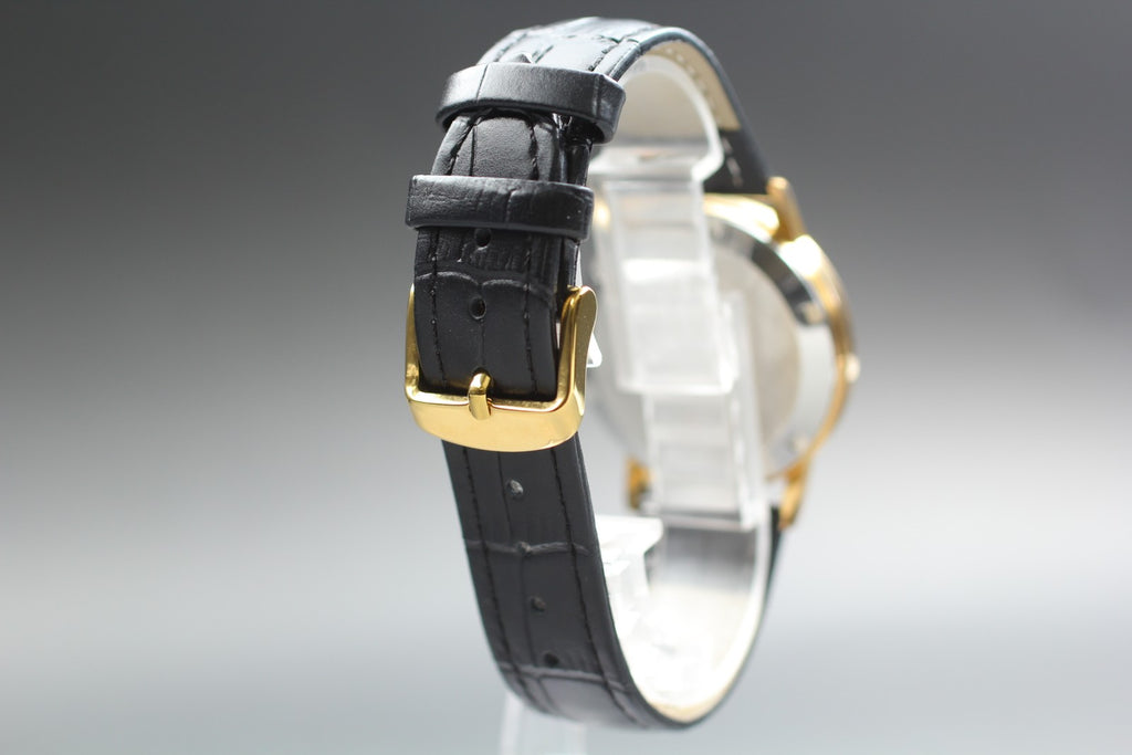1973 Near MINT OMEGA Geneve 35mm 166.0163 Automatic Gold Dial Men's Vintage