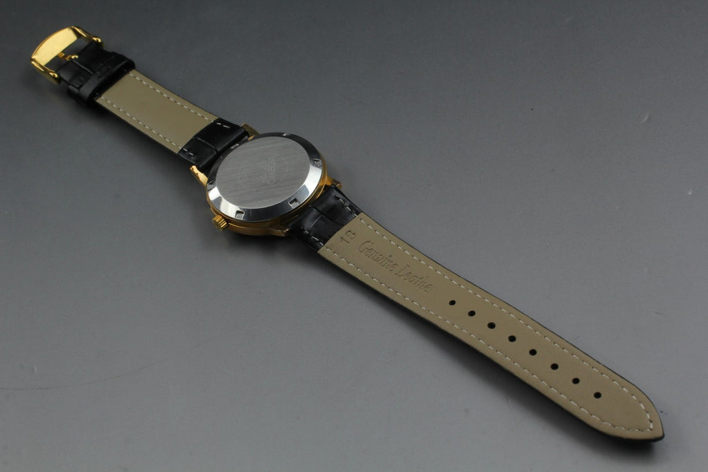 1973 Near MINT OMEGA Geneve 35mm 166.0163 Automatic Gold Dial Men's Vintage