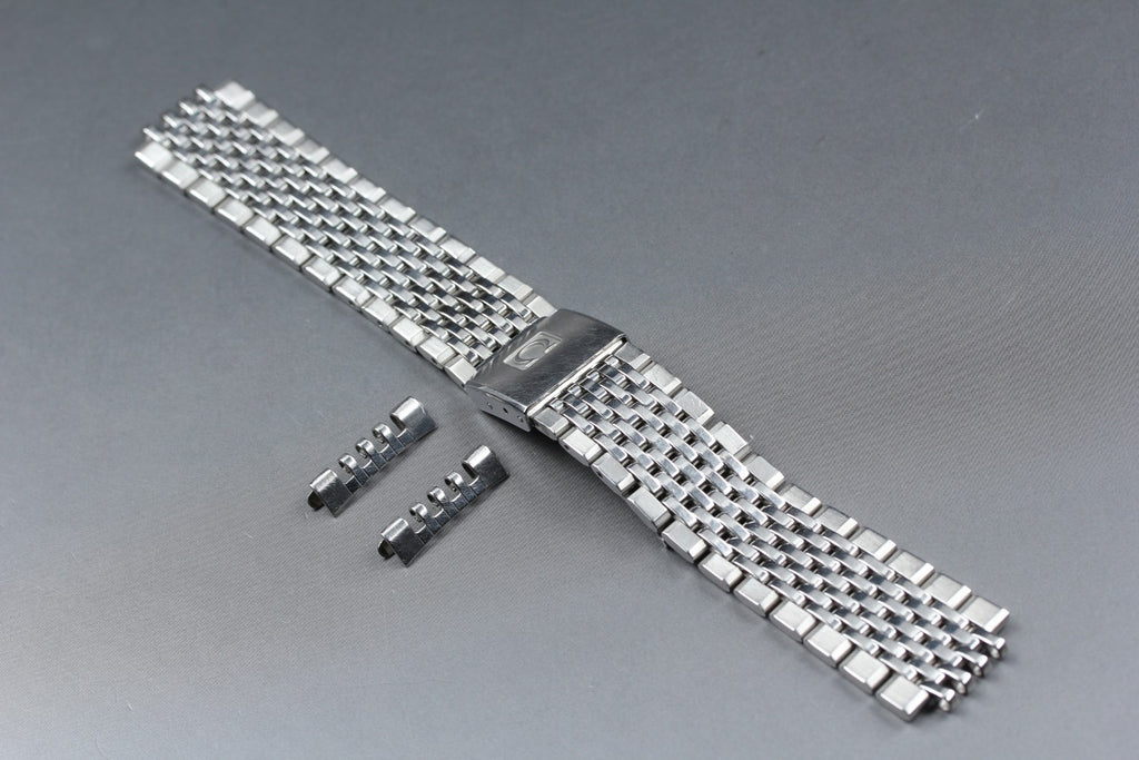 Near MINT OMEGA Bracelet FF799/1444 18mm Stainless steel Men's for Seamaster