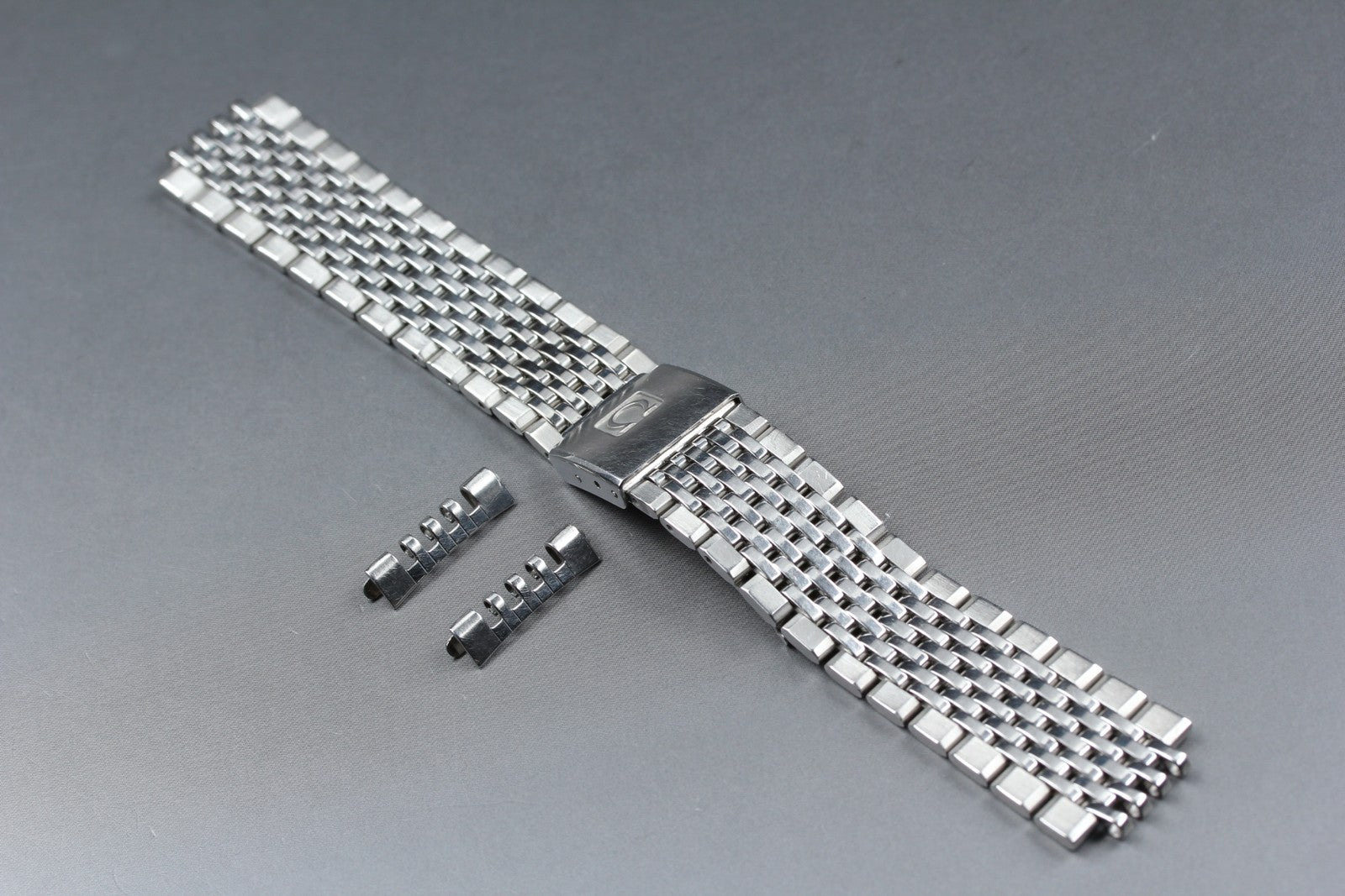 Near MINT OMEGA Bracelet FF799/1444 18mm Stainless steel Men's for Seamaster