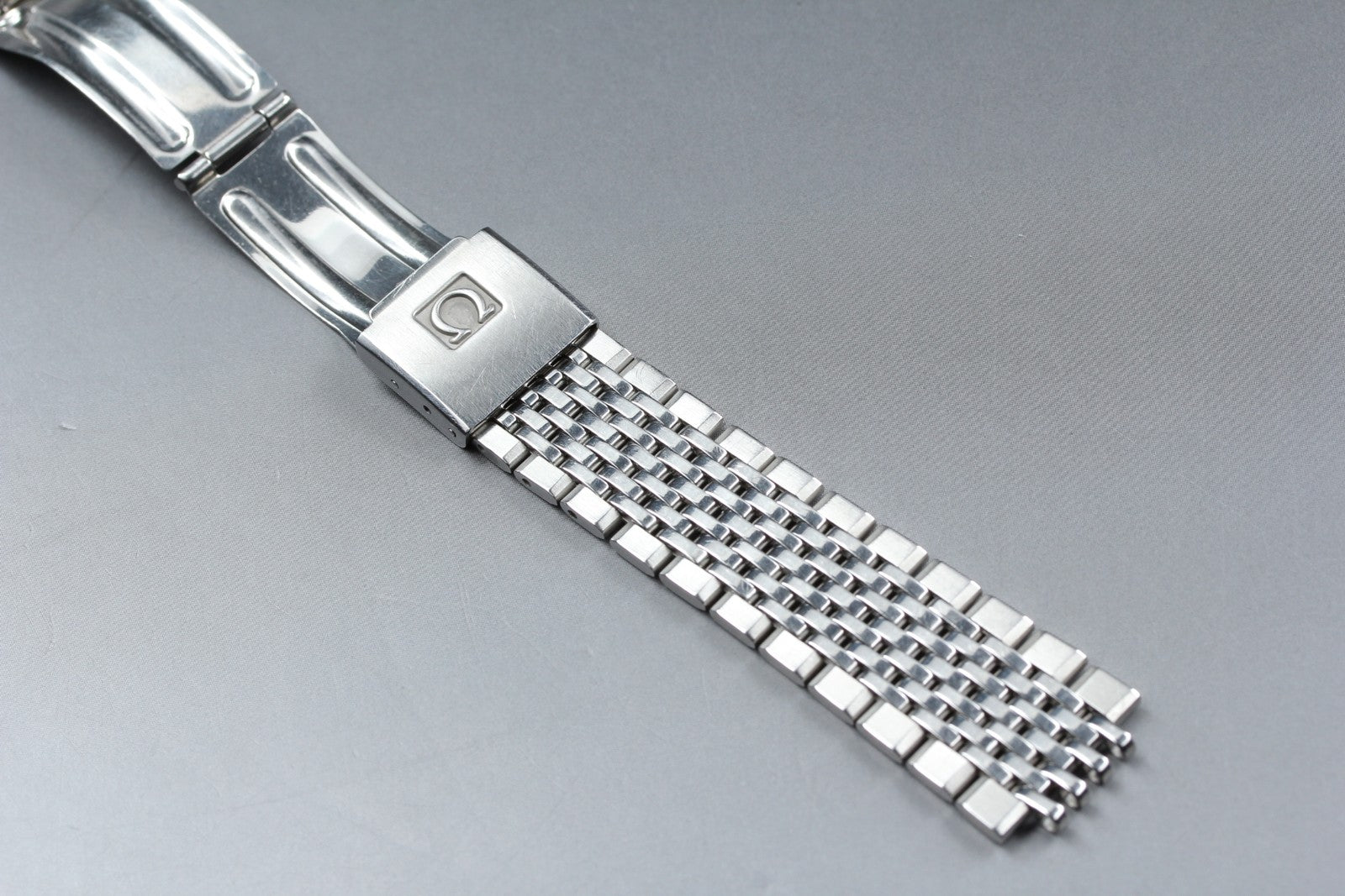 Near MINT OMEGA Bracelet FF799/1444 18mm Stainless steel Men's for Seamaster