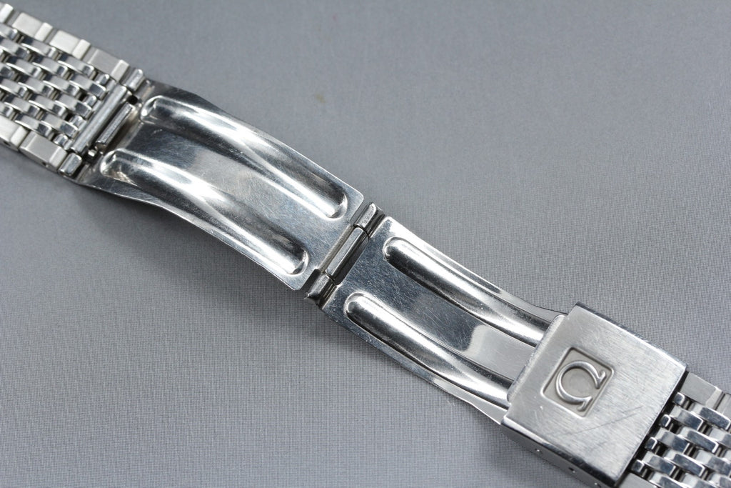 Near MINT OMEGA Bracelet FF799/1444 18mm Stainless steel Men's for Seamaster