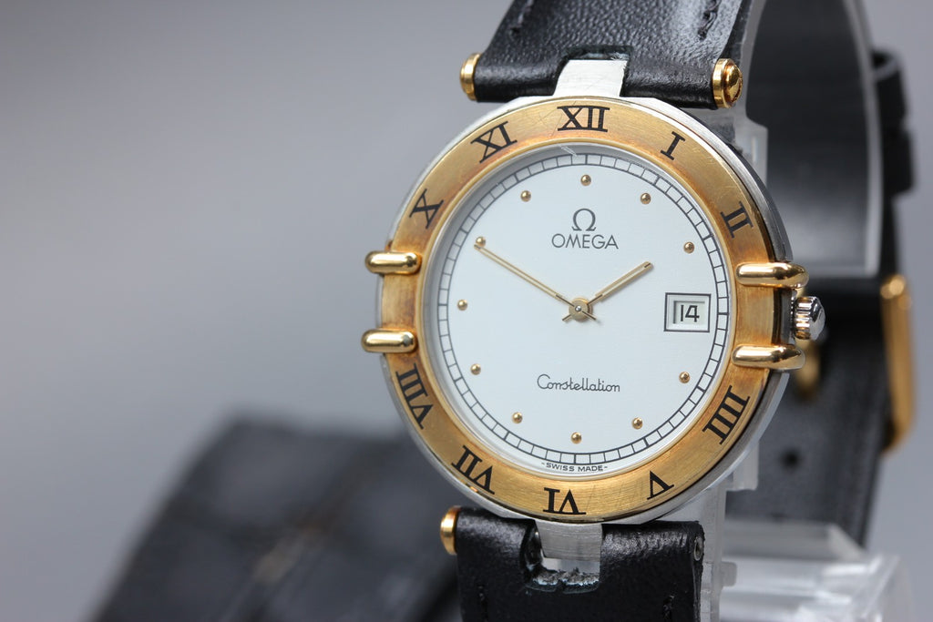 1988 Near MINT OMEGA Constellation 31mm 196.0360 Quartz White Dial Men's Vintage