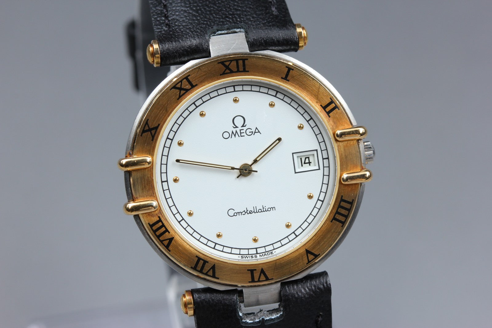 1988 Near MINT OMEGA Constellation 31mm 196.0360 Quartz White Dial Men's Vintage