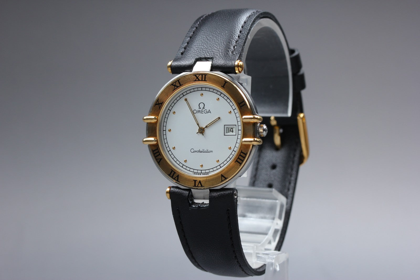 1988 Near MINT OMEGA Constellation 31mm 196.0360 Quartz White Dial Men's Vintage