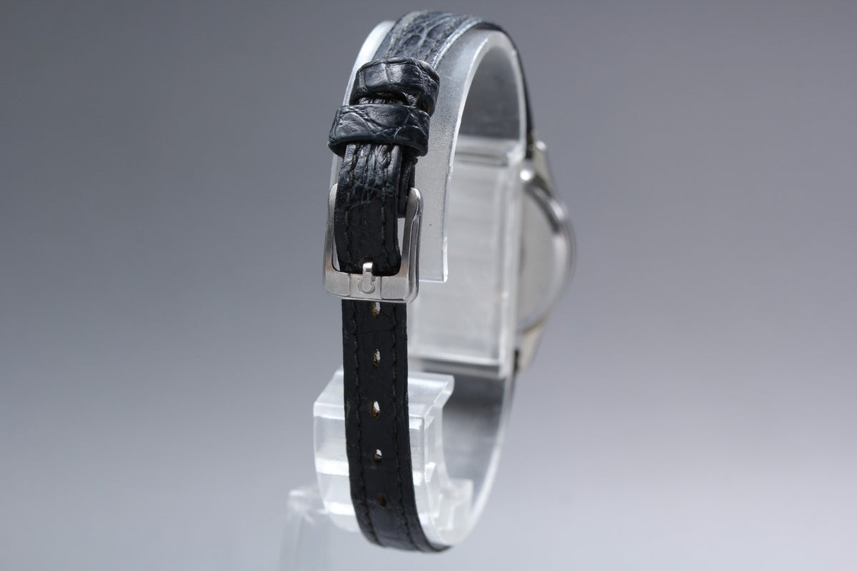 1985 Near MINT OMEGA Seamaster 23mm 596.0073 Quartz Silver Dial Women's Vintage