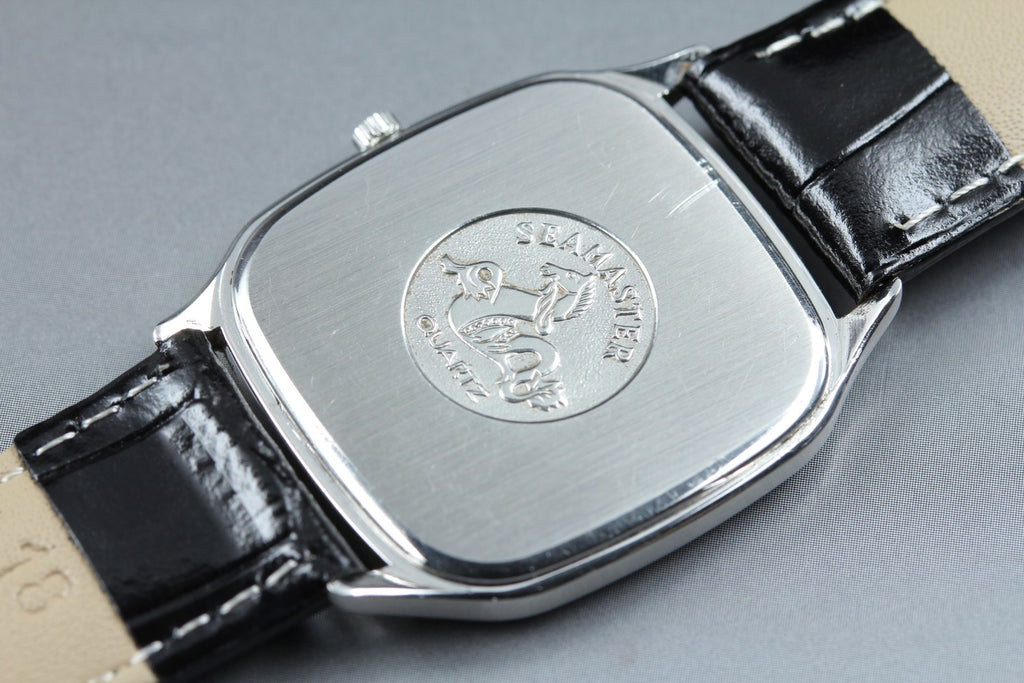 1987 Near MINT OMEGA Seamaster 196.0311 31mm Quartz Silver Roman Dial Men's