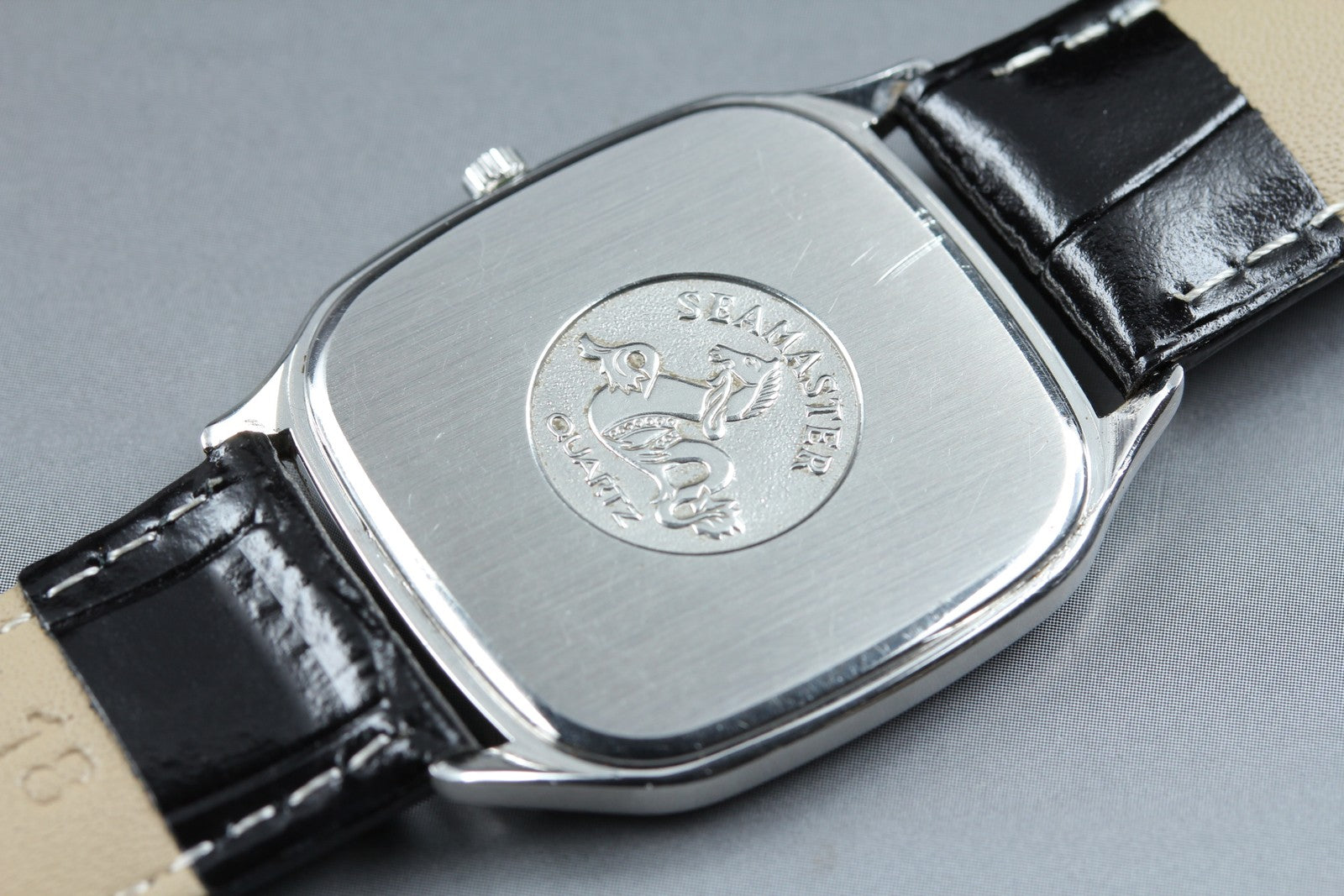 1987 Near MINT OMEGA Seamaster 196.0311 31mm Quartz Silver Roman Dial Men's