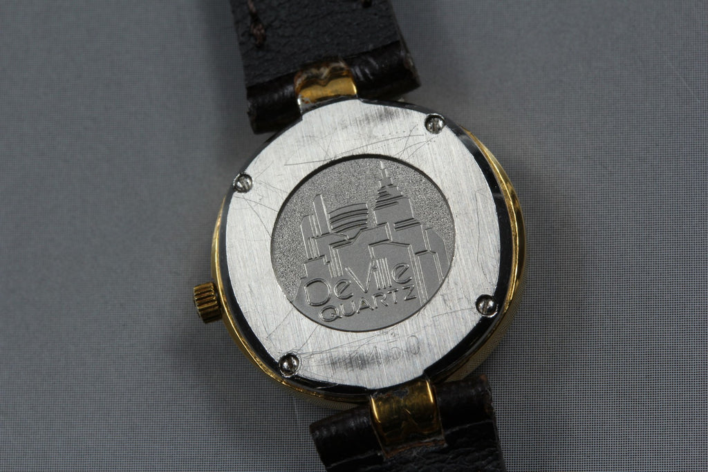 1984 Near MINT OMEGA De Ville 20mm 595.0068 Quartz White Dial Women's Vintage