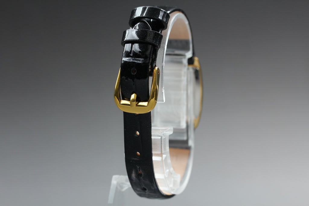 1984 Near MINT OMEGA De Ville 17mm 591.0270 Quartz Gold Dial Women's Vintage