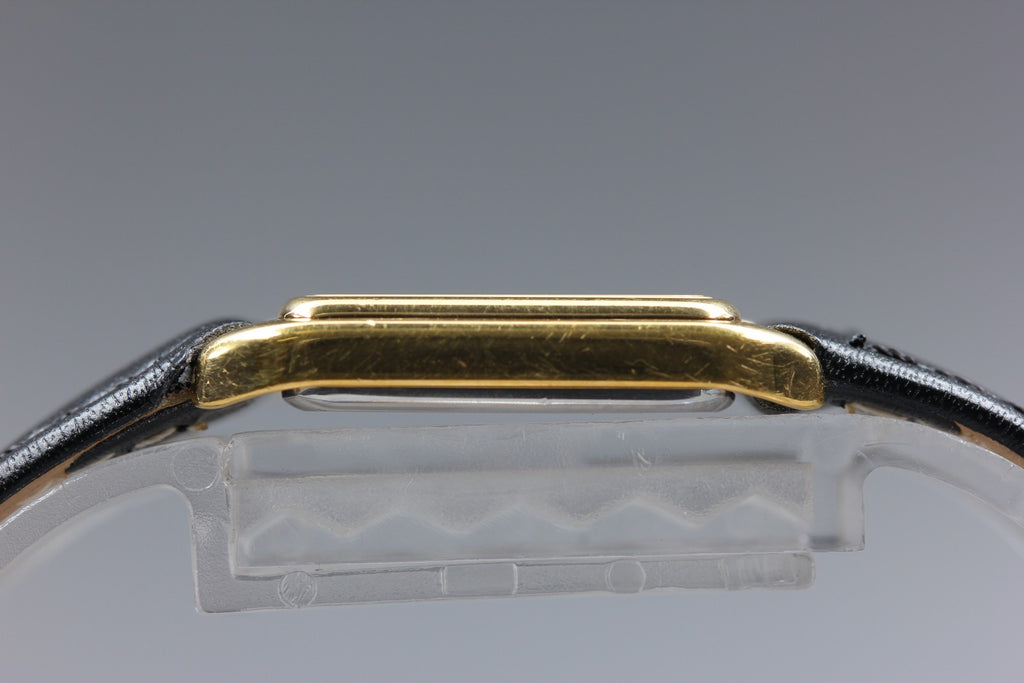 1984 Near MINT OMEGA De Ville 19mm 591.0278.1 Quartz Gold Tank Women's Vintage