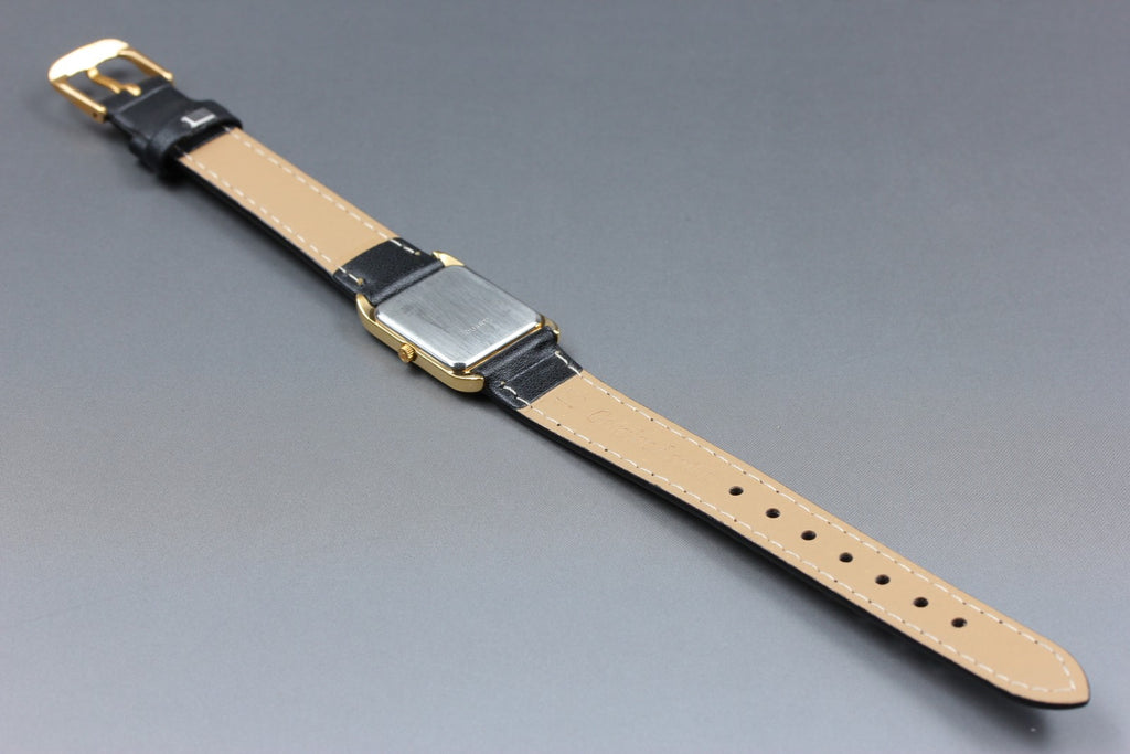 1984 Near MINT OMEGA De Ville 19mm 591.0278.1 Quartz Gold Tank Women's Vintage