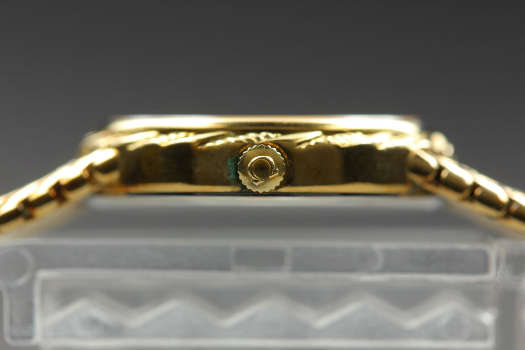 1984 Near MINT OMEGA De Ville 20mm 591.0306 Quartz Roman Dial Women's Vintage
