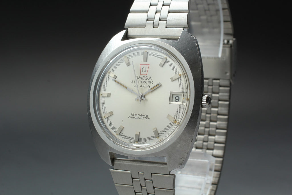 1972 Near MINT OMEGA Geneve Chronometer f300Hz 38mm 198.030 Quartz Men's Vintage