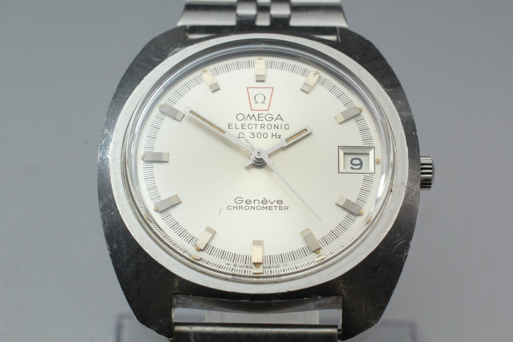 1972 Near MINT OMEGA Geneve Chronometer f300Hz 38mm 198.030 Quartz Men's Vintage