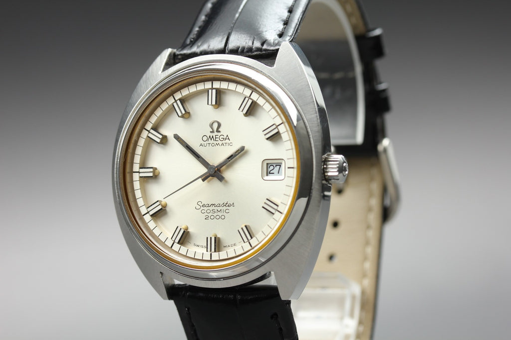 1970s MINT OMEGA Seamaster COSMIC 2000 38mm Automatic Silver Dial Men's Vintage