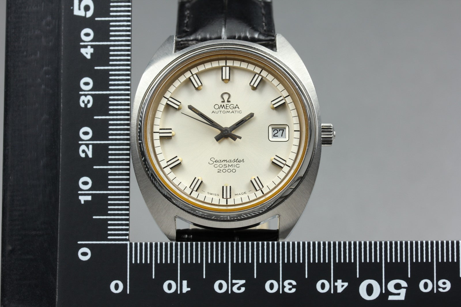 1970s MINT OMEGA Seamaster COSMIC 2000 38mm Automatic Silver Dial Men's Vintage