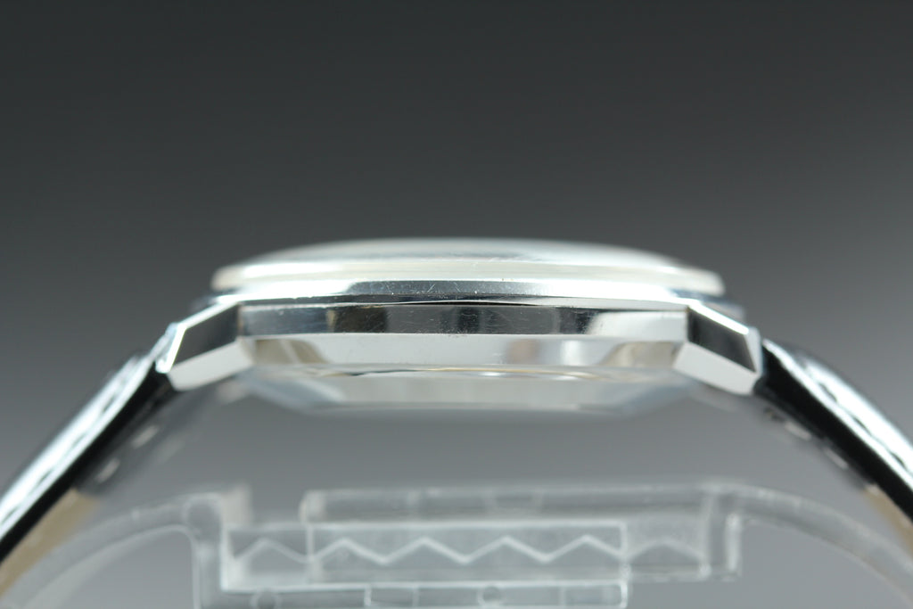 Near MINT OMEGA De Ville 35mm 166.033 Automatic Silver Dial Men's Watch Vintage