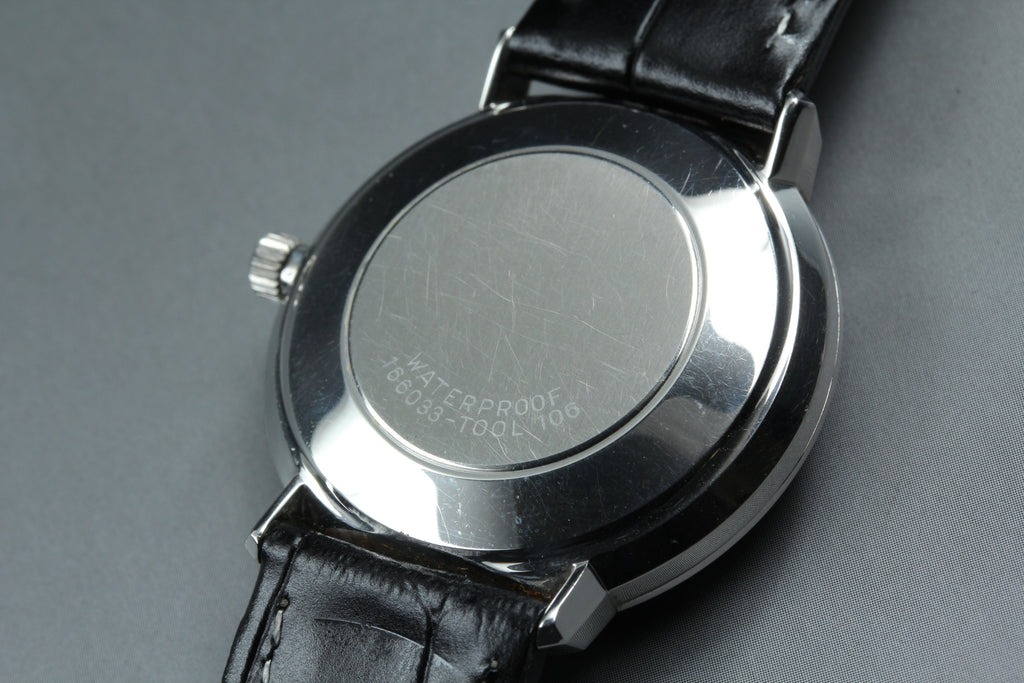 Near MINT OMEGA De Ville 35mm 166.033 Automatic Silver Dial Men's Watch Vintage