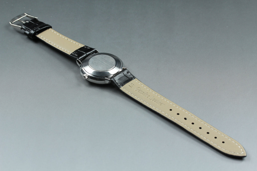 Near MINT OMEGA De Ville 35mm 166.033 Automatic Silver Dial Men's Watch Vintage