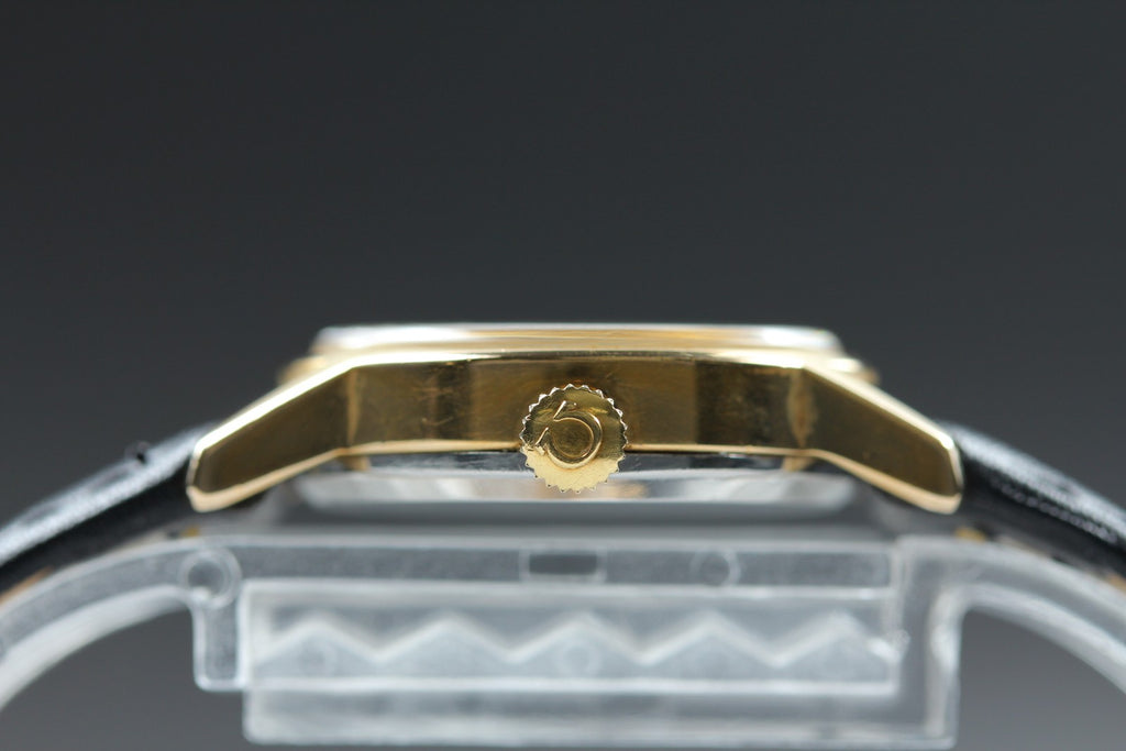 1978 Near MINT/Box OMEGA De Ville 24mm 511.0508 Manual Gold Dial Women's Vintage