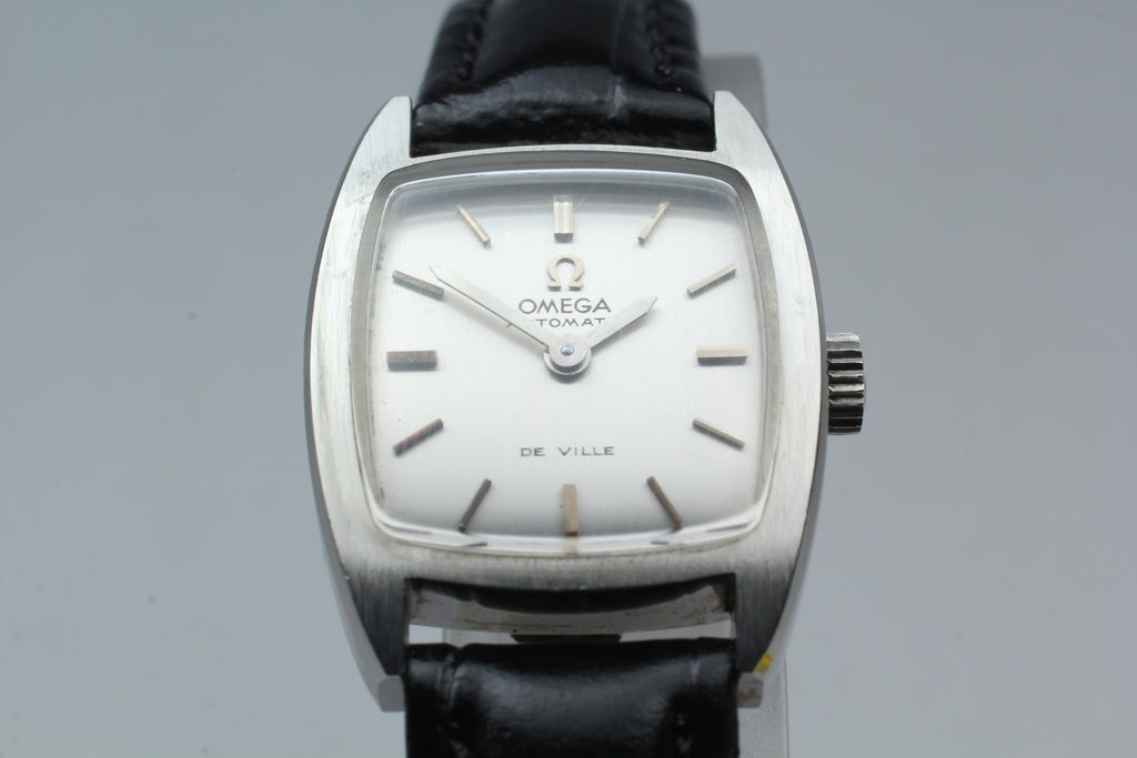 1970 MINT OMEGA De Ville 20mm 551.050 Automatic Silver Dial Women's Vintage