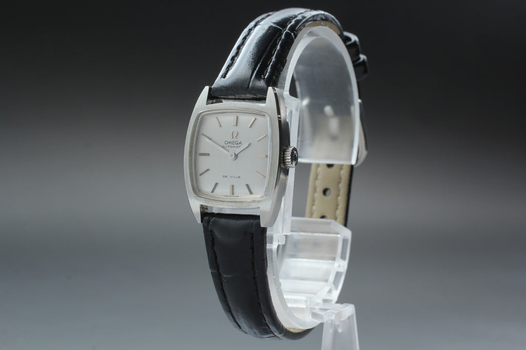1970 MINT OMEGA De Ville 20mm 551.050 Automatic Silver Dial Women's Vintage