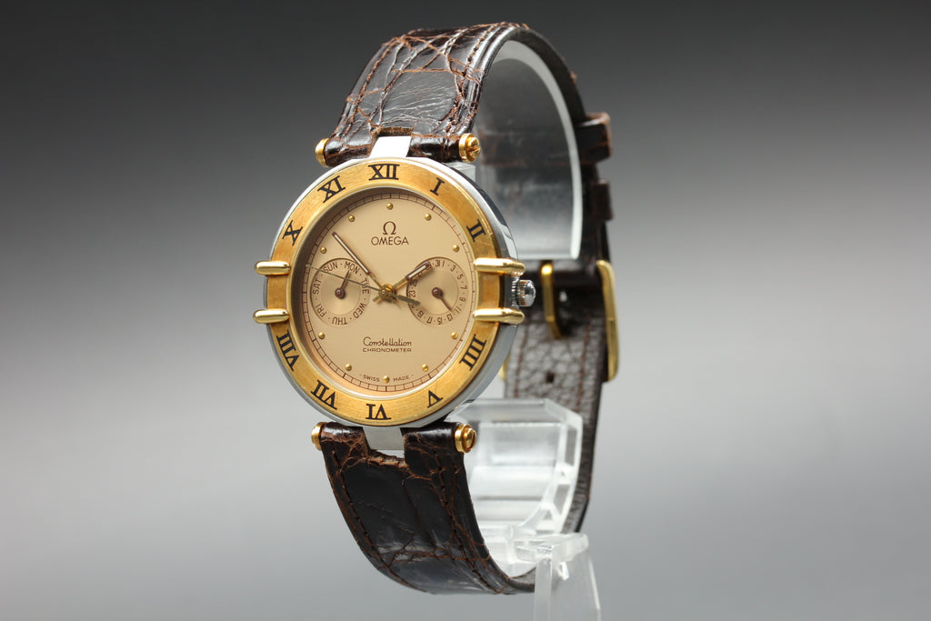 1987 Near MINT OMEGA Constellation Chronometer 32mm 198.0155 Quartz Men Vintage