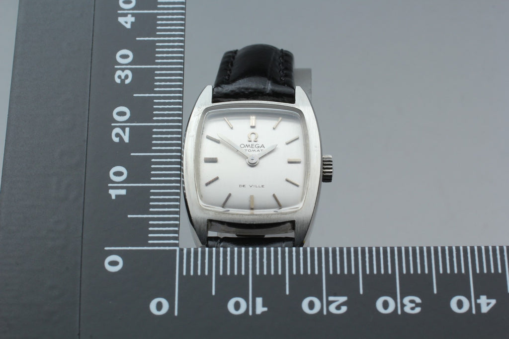 1970 MINT OMEGA De Ville 20mm 551.050 Automatic Silver Dial Women's Vintage