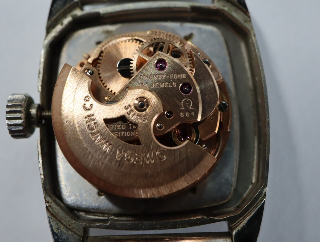 1970 MINT OMEGA De Ville 20mm 551.050 Automatic Silver Dial Women's Vintage