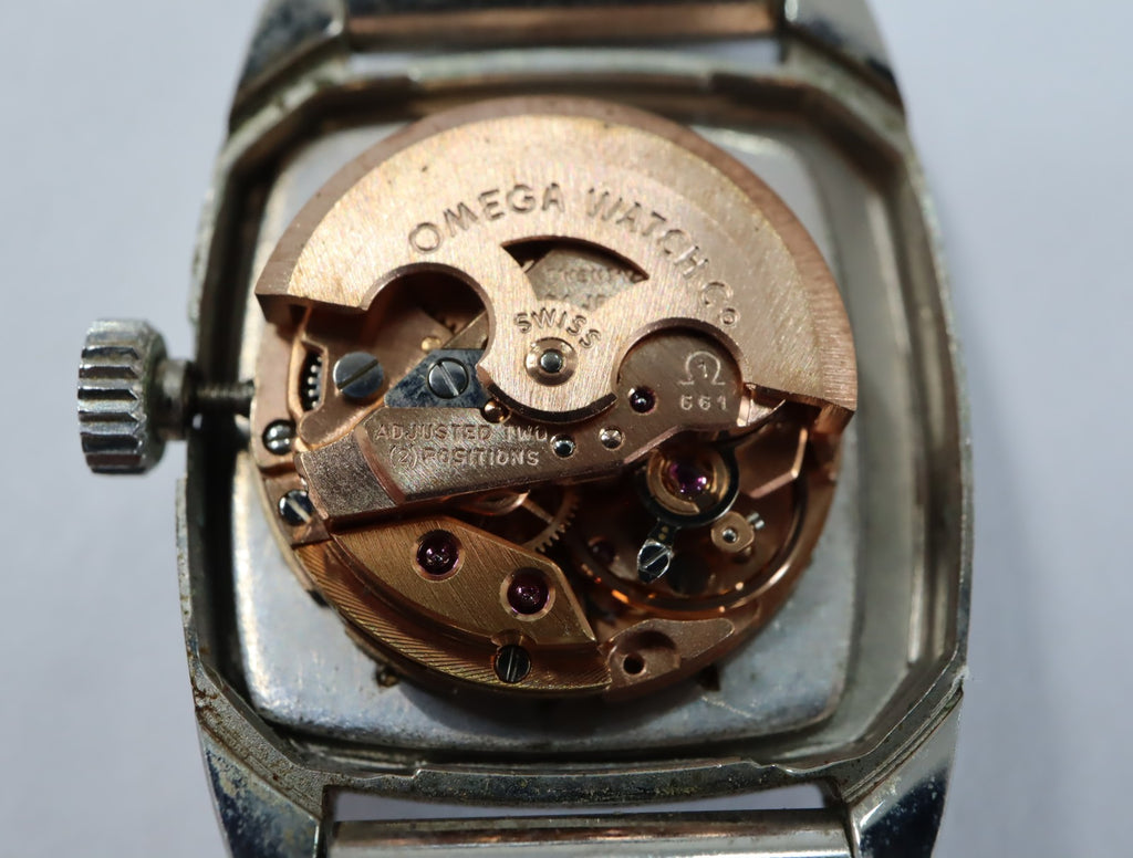 1970 MINT OMEGA De Ville 20mm 551.050 Automatic Silver Dial Women's Vintage