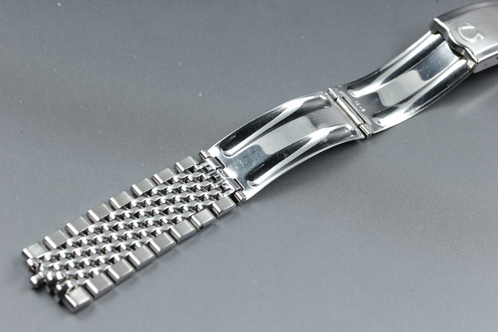 Near MINT OMEGA Beads of Rice Bracelet FF609/1037 18mm Silver Men's Vintage