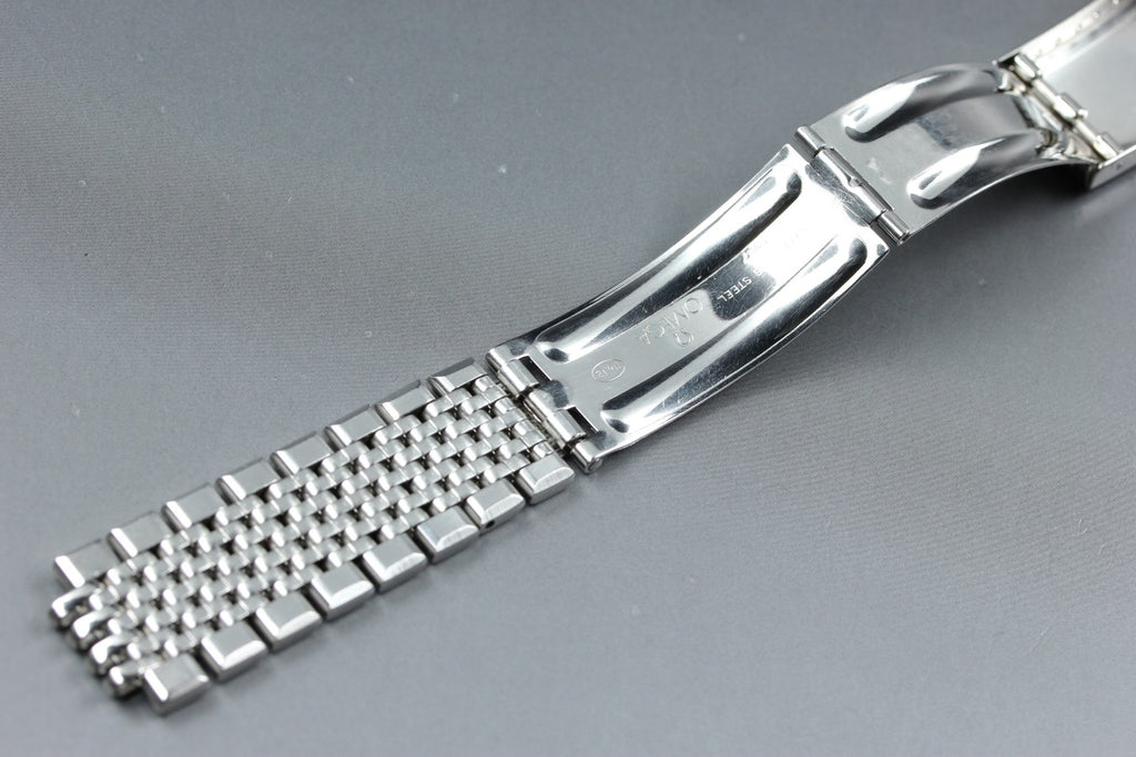 Near MINT OMEGA Beads of Rice Bracelet FF609/1037 18mm Silver Men's Vintage