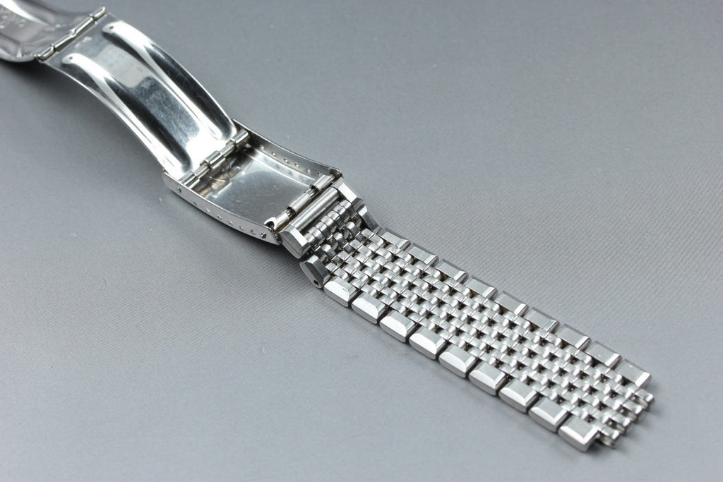 Near MINT OMEGA Beads of Rice Bracelet FF609/1037 18mm Silver Men's Vintage