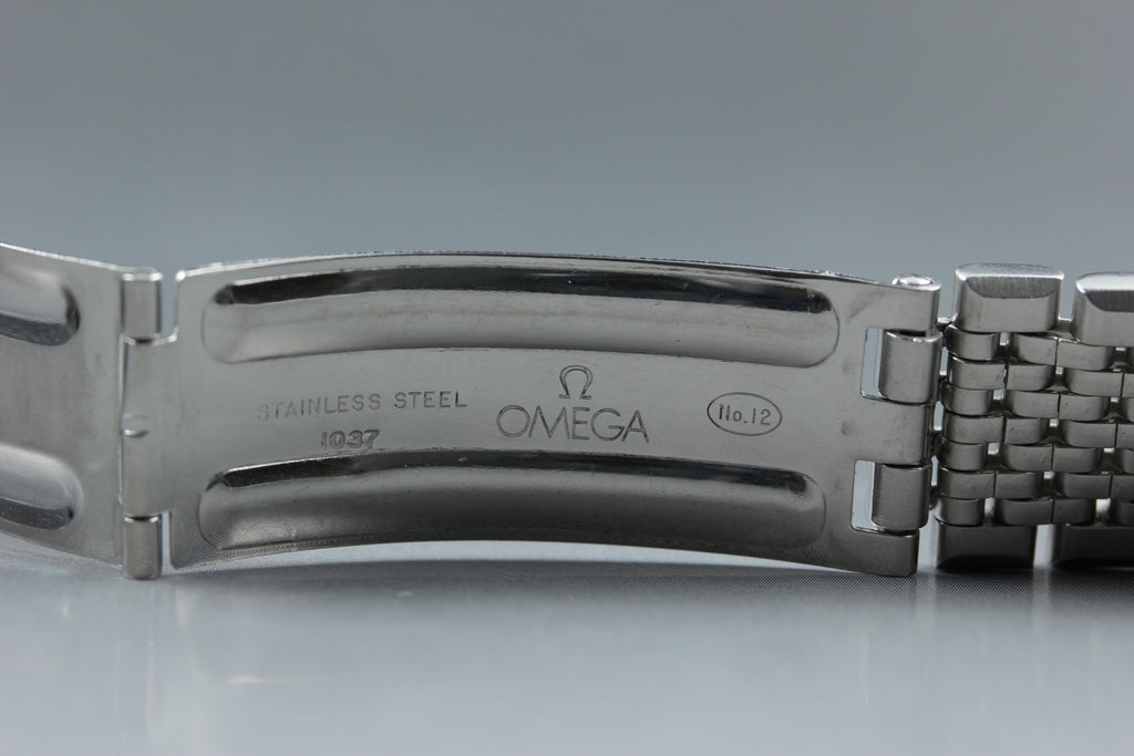 Near MINT OMEGA Beads of Rice Bracelet FF609/1037 18mm Silver Men's Vintage