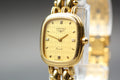 Longines 153 6981 21mm Quartz Gold Plated Gold Dial Women's Watch Vinatge Exc+5