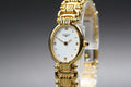 Near MINT LONGINES 175 7569 20mm Quartz L6.202.2 White Roman Dial Women Vintage