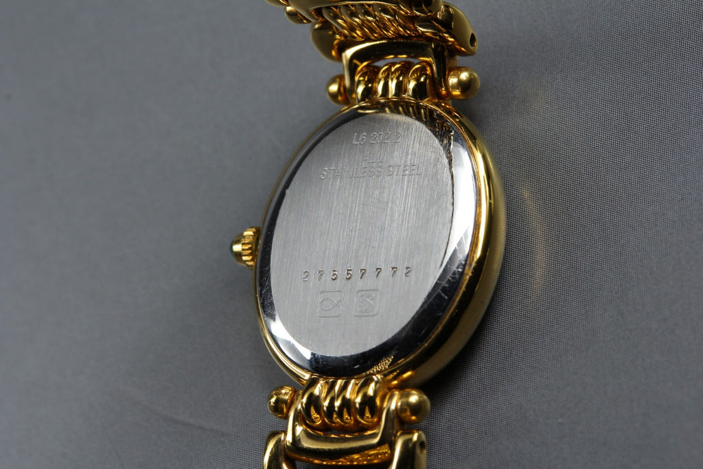 Near MINT LONGINES 175 7569 20mm Quartz L6.202.2 White Roman Dial Women Vintage
