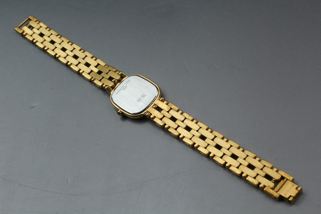 Longines 153 6981 21mm Quartz Gold Plated Gold Dial Women's Watch Vinatge Exc+5