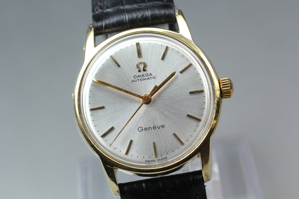 1955 Near MINT OMEGA Geneve 31mm 2790-5 Automatic Silver Dial Men's Vintage
